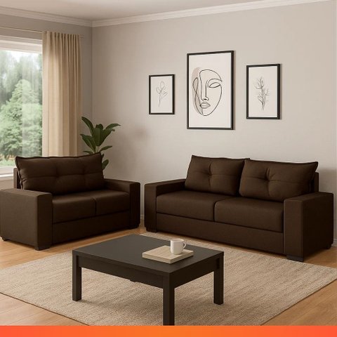 Estofado Sofá Turquia Suede 3 e 2 Lugares