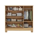 Ver imagem 5 de Cômoda Infantil 95cm 1 Porta com Vidro e 4 Gavetas Fofura Multimóveis Mp4484 Madeirado/off White