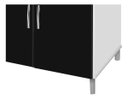Ver imagem 5 de Multi Buffet aparador Balcão Pará retrô 3 gavetas alto cor Preto fosco PASSE BEM BRANCO / PRETO / MA