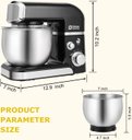 Ver imagem 2 de Kitchen In The Box Stand Mixer, 3.2qt, 6 Vel. 300w, Preto