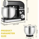 Ver imagem 2 de Kitchen In The Box Stand Mixer, 3.2qt, 6 Vel. 300w, Preto