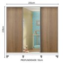 Ver imagem 3 de Guarda Roupa Infantil 100% Mdf Madesa Logan 3 Portas de Correr com Espelho com Pés - Branco/rustic