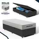 Ver imagem 4 de Cama Box Baú com Colchão de Molas Ensacadas Ortobom One Face Plenno Superpocket Solteiro 88cm