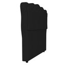 Ver imagem 7 de Cabeceira Casal King Cama Box 195cm Oregon I02 Veludo Preto - Mpozenato