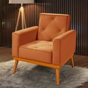 Ver imagem 2 de Kit 2 Poltronas em Veludo Florença Terracota
