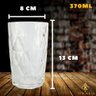 Conjunto de Copos Luxo 370ml Vidro Grosso para Água Suco e Drinks - 3