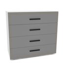 Ver imagem 4 de Cômoda Organizadora 90cm com 4 Gavetas 240832 Linha Valência Politorno