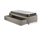 Ver mais imagens de Base Box Cama Solteiro Sapateira Linho Bege e Colchão Bogota Inducol 88x188