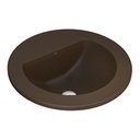 Ver imagem 1 de Cuba de Sobrepor Lavatório Redonda com Mesa 45x45cm Marrom Fosco - L.1272.22