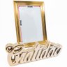 Kit Escultura Palavra + Porta Retrato Decorativo Enfeite Top - Gratidão Rose + Porta Retrato - 1