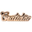 Ver imagem 2 de Kit Escultura Palavra + Porta Retrato Decorativo Enfeite Top - Gratidão Rose + Porta Retrato