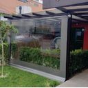Ver imagem 1 de Toldo Cortina Cinza c/ visor - 2,10m x 2,30m - kit completo