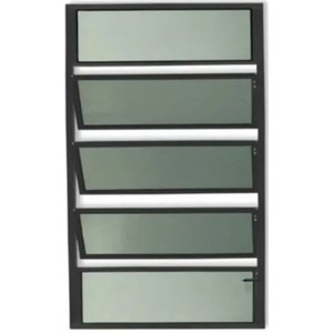 Basculante 1,00 X 0,40 Alumínio Preto