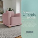 Ver imagem 5 de Poltrona Decorativa Bridge Clássica Bouclé Premium de Luxo para Sala Quarto Recepção Design Autoral