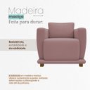 Ver imagem 7 de Poltrona Decorativa Bridge Clássica Bouclé Premium de Luxo para Sala Quarto Recepção Design Autoral