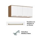 Ver imagem 4 de Armário Aéreo Ponte Casal/queen - Dormitório Modulado Irlanda - Módulo 4 Portas 168cm - Roupeiro Dem