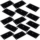 Ver imagem 1 de Kit 14 Chapinhas Reta Fixação Pés Palito Rosca 5/16 Preto