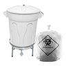 Lixeira Hospitalar 100 L + Saco de Lixo Infectante 100 Uni - 1