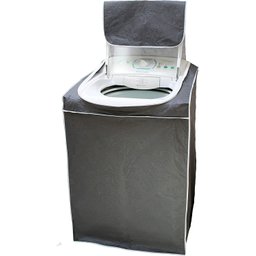 Capa para Máquina de Lavar Zíper - Cinza - Maquina Lavar Ziper - Todas 8kg a 18kg - Tam. G Electrolu - 1