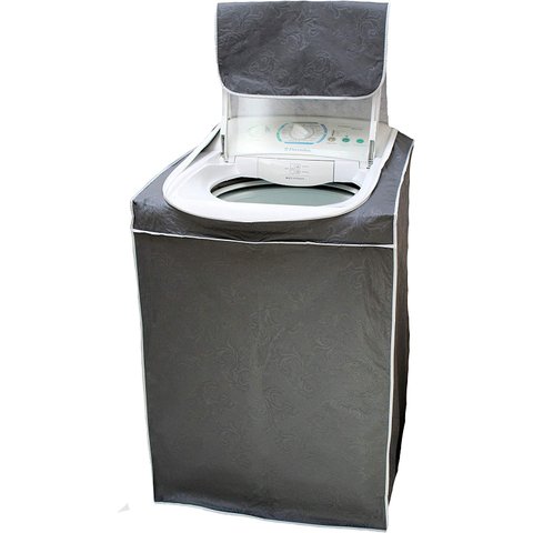 Capa para Máquina de Lavar Zíper - Cinza - Maquina Lavar Ziper - Todas 8kg a 18kg - Tam. G Electrolu