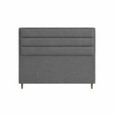 Ver imagem 3 de Cabeceira para Cama Casal Estofada 1,38 Mts Iza Vilajo: Suede Cinza