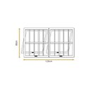 Ver imagem 5 de Vitro Maxim Ar com Grade 2 Seções Branco 80x120 Linha 25 Jade