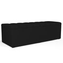 Ver imagem 4 de Kit Cabeceira Cama Box Casal King 195cm com Calçadeira Baú Dália W01 Facto Preto - Lyam