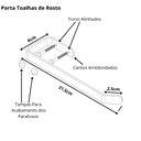 Ver imagem 3 de Porta Toalha De Rosto Para Banheiro Branco Plus