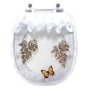 Ver imagem 1 de Assento Sanitario Poliester Decorado Borboleta Aspen para Vaso Deca