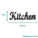 Ver imagem 4 de Palavra Kitchen - Estatueta 6cm Decoração Cozinha - Toque 3D:Azul Tiffany