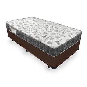 Cama Box Solteiro Iso 100 Espuma D33 88x188 Marrom - Ortobom