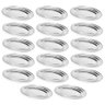 Kit 20 Travessas de Inox 25cm para Buffet Restaurante Servir Saladas Porções Petiscos - 1