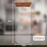 Kit Com 12 Potes Herméticos de Vidro 2x 200ml, 2x 250ml, 2x 400ml, 2x 600ml, 2x 800ml, 2x 2000ml - 7