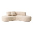 Ver imagem 2 de Sofá Virginia 250cm Luxo Sala Salão 3 Lugares Bouclé:cappuccino/liso