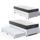 Ver imagem 1 de Cama Box com Colchão Gazin de Espuma D28 Double Face Force Up + Auxiliar de Espuma Solteiro 88cm