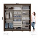 Ver imagem 4 de Guarda-Roupa Casal 3 Espelho 3 Portas de Correr Avenida Henn