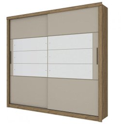 Guarda-Roupa Casal com Espelho 2 Portas de Correr Gravatá Henn - 3
