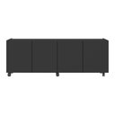 Ver imagem 5 de Rack para Tv até 50 Polegadas com 4 Portas e Rodízios Multimóveis Mp1069 Preto