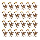 Ver imagem 4 de Kit 6 Jogos De Mesa Com 4 Cadeiras De Madeira Dobravel 120X70 - Mel - Amarelo