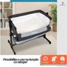Berço Infantil Portátil Moisés Co-sleeper Bed Balanço Acoplado Cama com Mosquiteiro para Bebê Recém- - 3