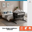 Ver imagem 5 de Berço Infantil Portátil Moisés Co-sleeper Bed Balanço Acoplado Cama com Mosquiteiro para Bebê Recém-
