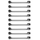 Ver imagem 1 de Barra de Apoio 60cm Aço Inox Kit 9 Unidades Gestante Idoso Segurança Banheiro Box Acessibilidade Cor