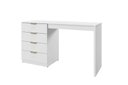 Ver imagem 2 de Bancada Penteadeira Princess 4 Gavetas com Espelho 136 cm Branco Acetinado - Mavaular