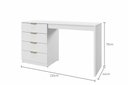 Ver imagem 6 de Bancada Penteadeira Princess 4 Gavetas com Espelho 136 cm Branco Acetinado - Mavaular