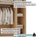 Ver imagem 3 de Guarda Roupa Modulado Mônaco 3 Portas de Bater 2 Gavetas MDF MDP Carvalho-Off White Pérola Luciane