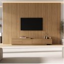 Ver imagem 2 de Rack Extensível com Painel TV 86 Polegadas 320x230cm Aruá CabeCasa MadeiraOriginals Marrom