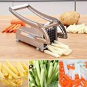 Ver imagem 2 de Cortador de Batata Frita Palito em Inox Picador Legumes Fatiador Maquina de Mesa Industrial