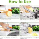 Ver imagem 5 de Cortador de Batata Frita Palito em Inox Picador Legumes Fatiador Maquina de Mesa Industrial