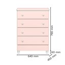 Ver imagem 5 de Kit Quarto de Bebê Doce Sonho com Berço para Mosquiteiro Cômoda 4 Gavetas e Colchão D18 130x60 Movel