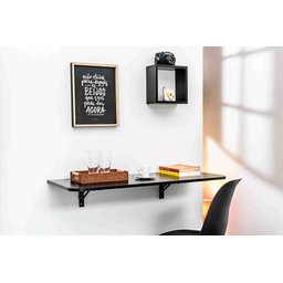 Mesa Dobrável Retrátil de Parede Cantos Arredondados 80 X 41 Cm Mdp - 5